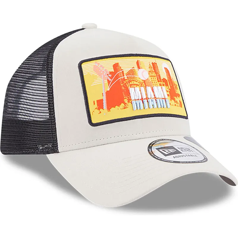 lippikset-kaareva-rekka-beige-snapback-a-frame-repreve-license-plate-miami-new-era