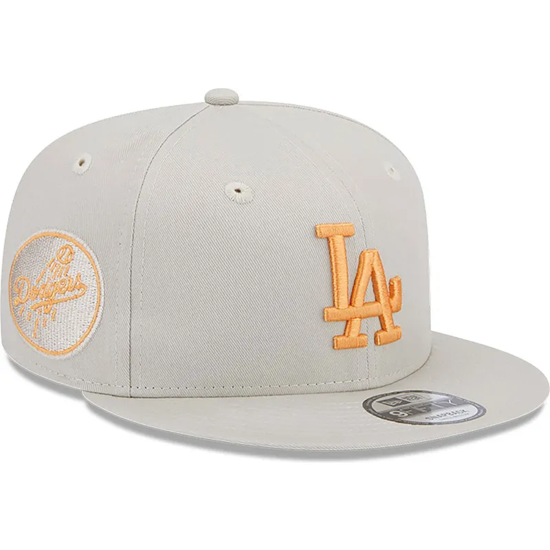 lippikset-littea-beige-snapback-9fifty-side-patch-los-angeles-dodgers-mlb-new-era