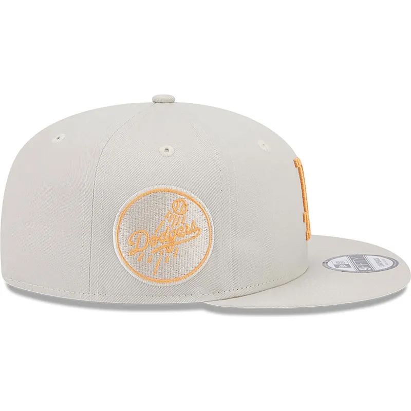 lippikset-littea-beige-snapback-9fifty-side-patch-los-angeles-dodgers-mlb-new-era