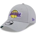 lippikset-kaareva-harmaa-saadettava-nauha-9forty-team-side-patch-los-angeles-lakers-nba-new-era