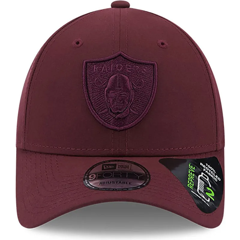lippikset-kaareva-punainen-saadettava-nauha-9forty-repreve-las-vegas-raiders-nfl-new-era