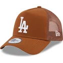 lippikset-kaareva-rekka-ruskea-snapback-a-frame-league-essential-los-angeles-dodgers-mlb-new-era