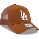 lippikset-kaareva-rekka-ruskea-snapback-a-frame-league-essential-los-angeles-dodgers-mlb-new-era