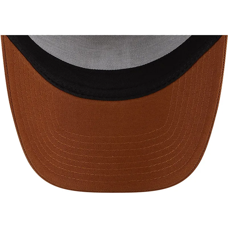 lippikset-kaareva-rekka-ruskea-snapback-a-frame-league-essential-los-angeles-dodgers-mlb-new-era