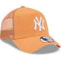 lippikset-kaareva-rekka-oranssi-snapback-a-frame-league-essential-new-york-yankees-mlb-new-era