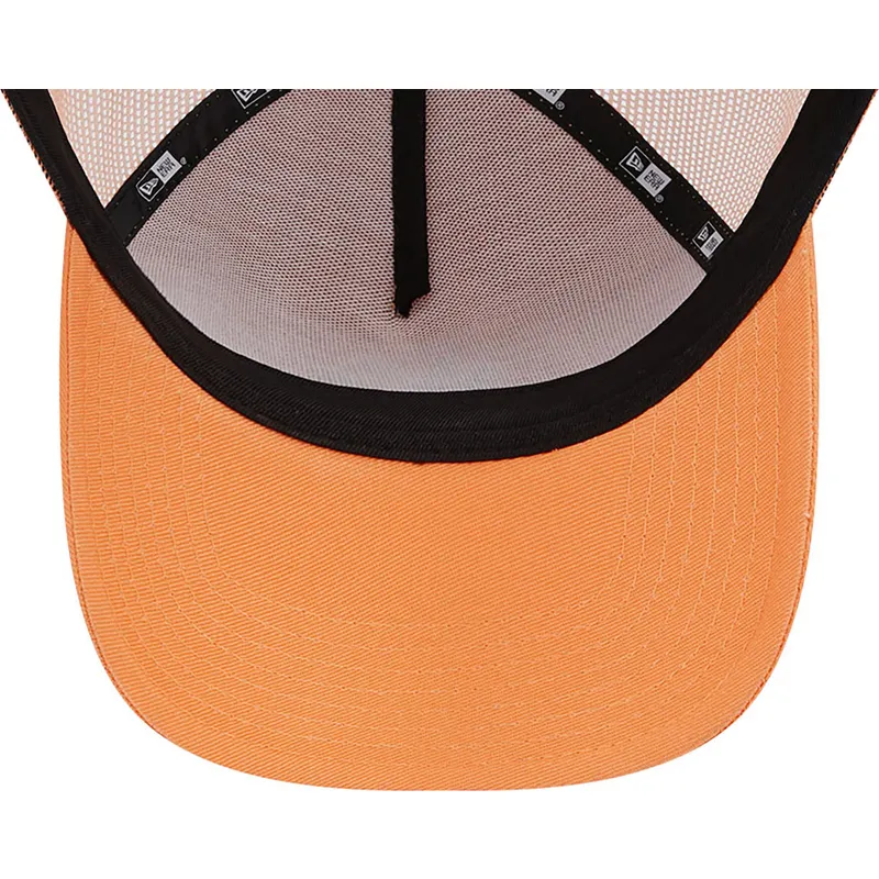 lippikset-kaareva-rekka-oranssi-snapback-a-frame-league-essential-new-york-yankees-mlb-new-era