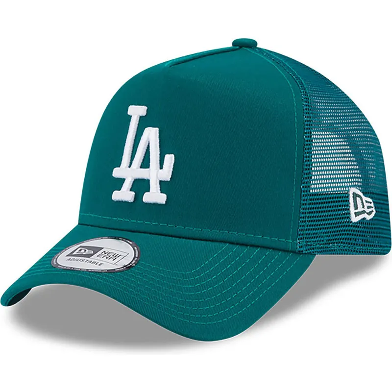 lippikset-kaareva-rekka-vihrea-snapback-a-frame-league-essential-los-angeles-dodgers-mlb-new-era