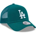 lippikset-kaareva-rekka-vihrea-snapback-a-frame-league-essential-los-angeles-dodgers-mlb-new-era