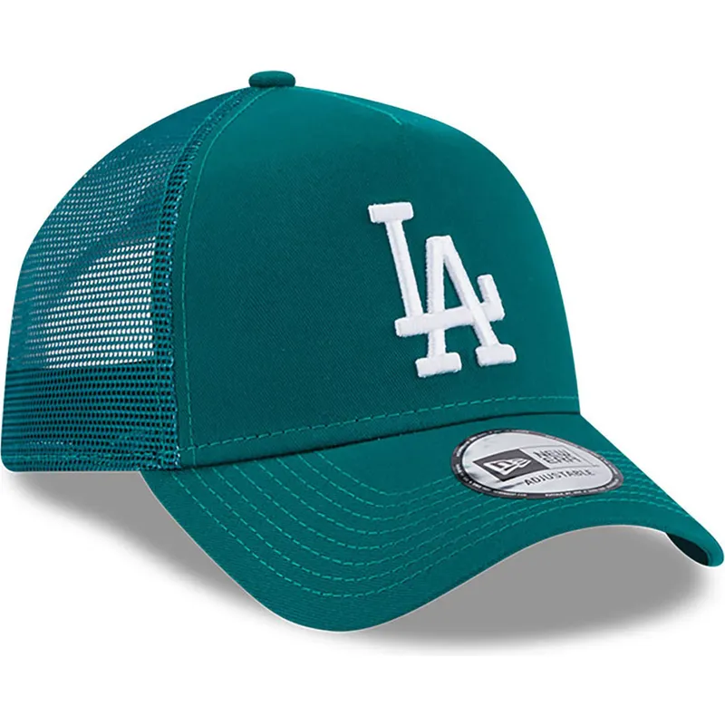 lippikset-kaareva-rekka-vihrea-snapback-a-frame-league-essential-los-angeles-dodgers-mlb-new-era
