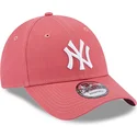 lippikset-kaareva-vaaleanpunainen-saadettava-nauha-9forty-league-essential-new-york-yankees-mlb-new-era