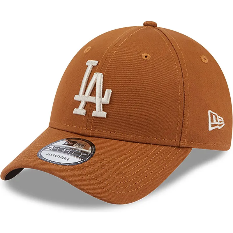 lippikset-kaareva-ruskea-saadettava-nauha-9forty-league-essential-los-angeles-dodgers-mlb-new-era