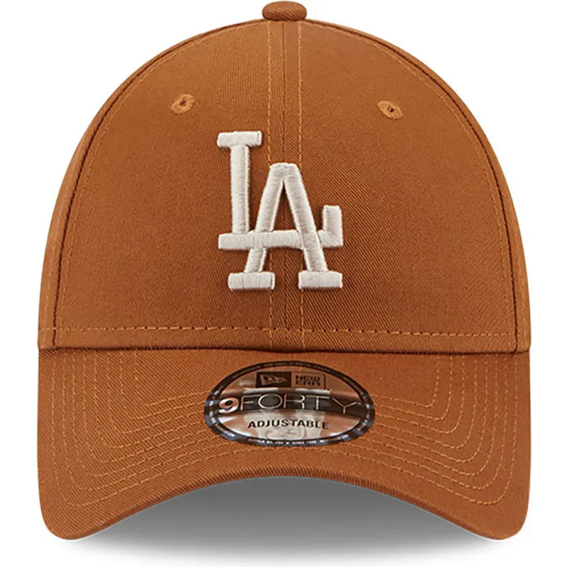 lippikset-kaareva-ruskea-saadettava-nauha-9forty-league-essential-los-angeles-dodgers-mlb-new-era