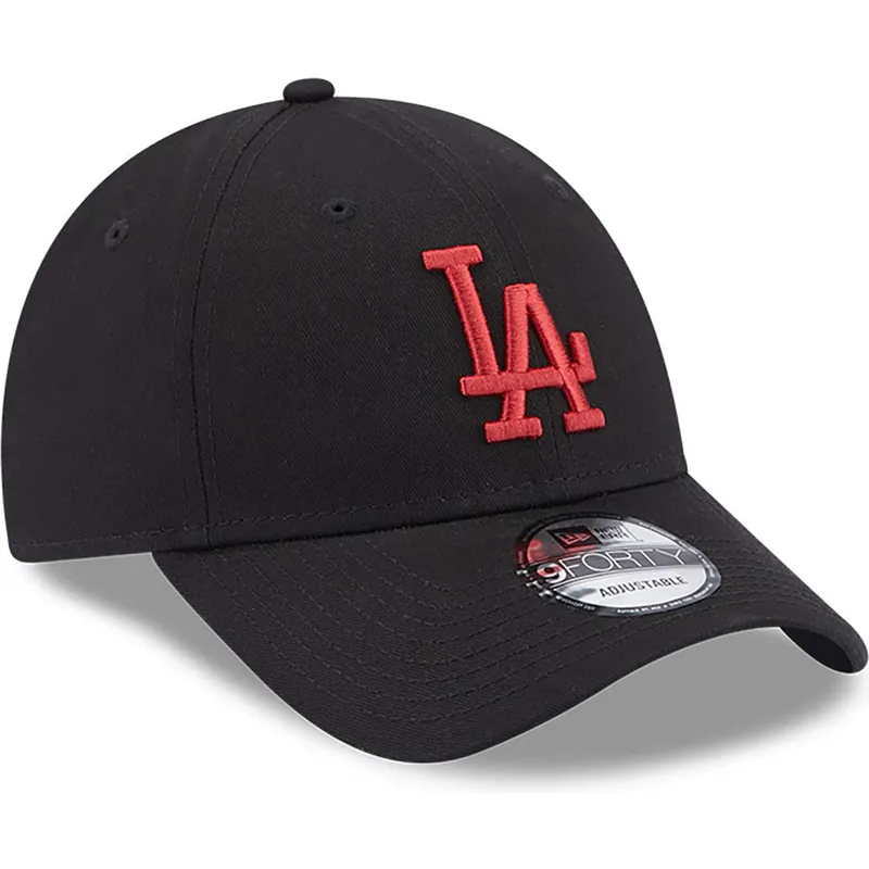 lippikset-kaareva-musta-saadettava-nauha-9forty-league-essential-los-angeles-dodgers-mlb-new-era