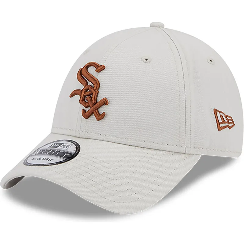 cap-kaareva-beige-adjustable-strap-marron-9forty-league-essential-chicago-white-sox-mlb-new-era cap-kaareva-beige-adjustable-strap-marron-9forty-league-essential-chicago-white-sox-mlb-new-era