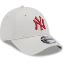 lippikset-kaareva-beige-saadettava-nauha-9forty-league-essential-new-york-yankees-mlb-new-era