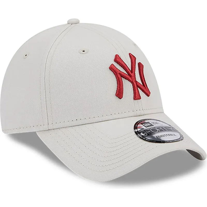 lippikset-kaareva-beige-saadettava-nauha-9forty-league-essential-new-york-yankees-mlb-new-era