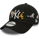 lippikset-kaareva-musta-saadettava-nauha-9forty-koi-fish-new-york-yankees-mlb-new-era