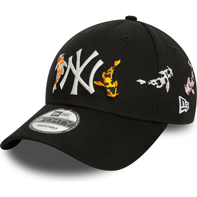 lippikset-kaareva-musta-saadettava-nauha-9forty-koi-fish-new-york-yankees-mlb-new-era lippikset-kaareva-musta-saadettava-nauha-9forty-koi-fish-new-york-yankees-mlb-new-era