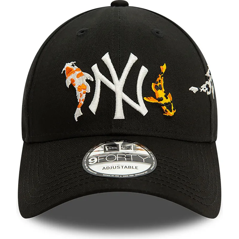 lippikset-kaareva-musta-saadettava-nauha-9forty-koi-fish-new-york-yankees-mlb-new-era lippikset-kaareva-musta-saadettava-nauha-9forty-koi-fish-new-york-yankees-mlb-new-era