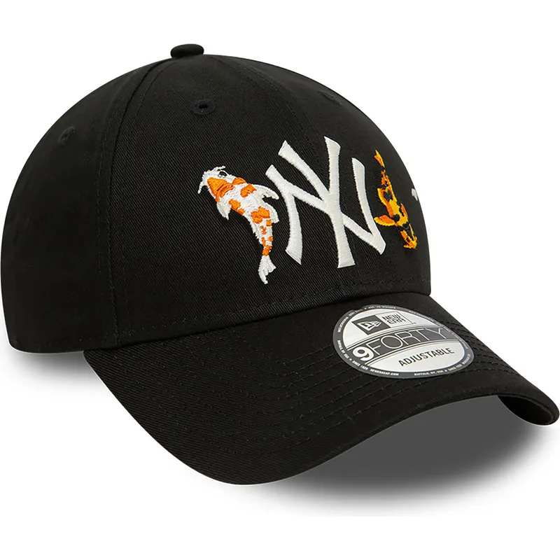 lippikset-kaareva-musta-saadettava-nauha-9forty-koi-fish-new-york-yankees-mlb-new-era lippikset-kaareva-musta-saadettava-nauha-9forty-koi-fish-new-york-yankees-mlb-new-era