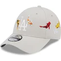 lippikset-kaareva-beige-saadettava-nauha-9forty-koi-fish-los-angeles-dodgers-mlb-new-era