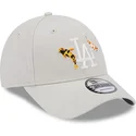 lippikset-kaareva-beige-saadettava-nauha-9forty-koi-fish-los-angeles-dodgers-mlb-new-era