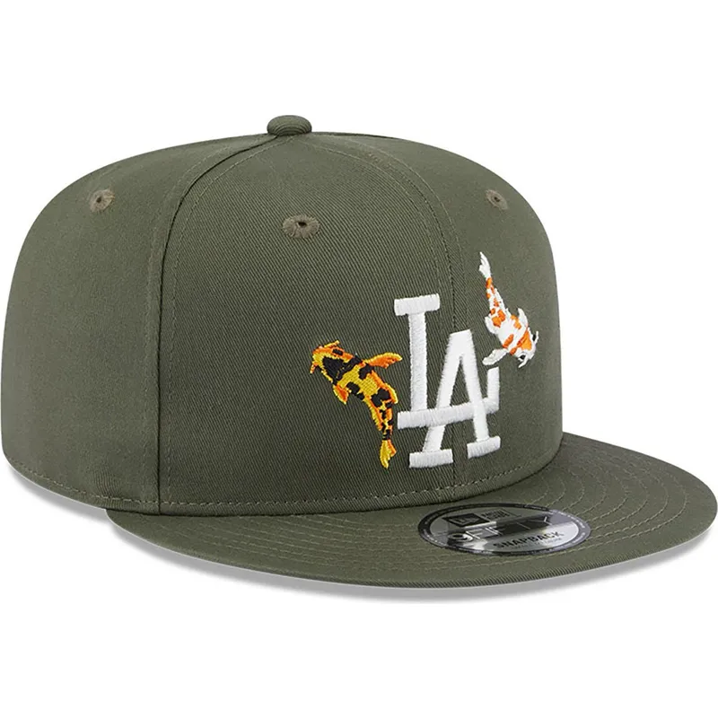 lippikset-littea-vihrea-snapback-9fifty-koi-fish-los-angeles-dodgers-mlb-new-era