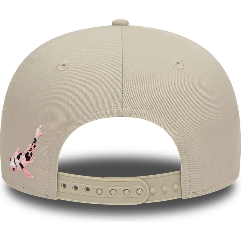 lippikset-littea-beige-snapback-9fifty-koi-fish-new-york-yankees-mlb-new-era