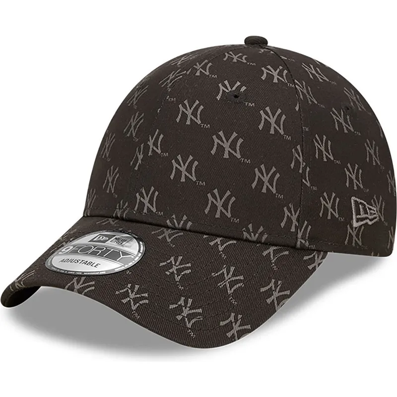 lippikset-kaareva-musta-saadettava-nauha-9forty-monogram-new-york-yankees-mlb-new-era