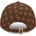 lippikset-kaareva-ruskea-saadettava-nauha-9forty-monogram-new-york-yankees-mlb-new-era
