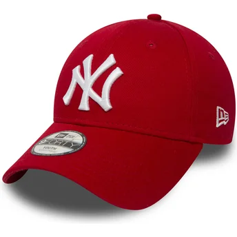 Cap kaareva red adjustable strap lapsille 9FORTY Essential New York Yankees MLB New Era