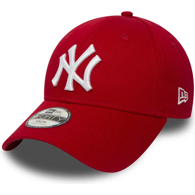 cap-kaareva-red-adjustable-strap-lapsille-9forty-essential-new-york-yankees-mlb-new-era