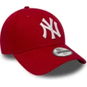 cap-kaareva-red-adjustable-strap-lapsille-9forty-essential-new-york-yankees-mlb-new-era