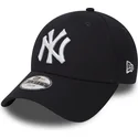lippikset-kaareva-laivastonsininen-saadettava-nauha-lapsille-9forty-essential-new-york-yankees-mlb-new-era