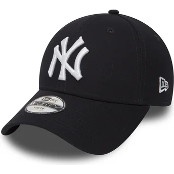 Cap kaareva navy blue adjustable strap lapsille 9FORTY Essential New York Yankees MLB New Era