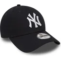 lippikset-kaareva-laivastonsininen-saadettava-nauha-lapsille-9forty-essential-new-york-yankees-mlb-new-era