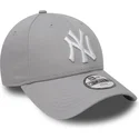 cap-kaareva-gray-adjustable-strap-lapsille-9forty-essential-new-york-yankees-mlb-new-era