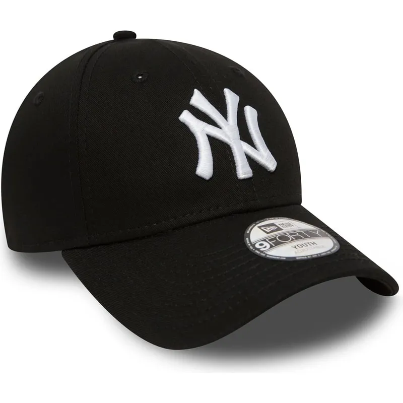 cap-kaareva-black-adjustable-strap-lapsille-9forty-essential-new-york-yankees-mlb-new-era