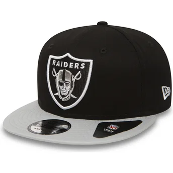 lippikset-littea-harmaa-snapback-9fifty-cotton-block-las-vegas-raiders-nfl-new-era