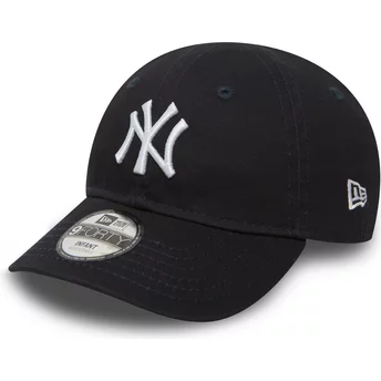 New Era Curved Brim Youth 9FORTY Essential New York Yankees MLB Blue Adjustable Cap
