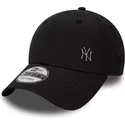 new-era-curved-brim-9forty-flawless-logo-new-york-yankees-mlb-black-adjustable-cap