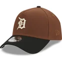 lippikset-kaareva-ruskea-snapback-9forty-a-frame-harvest-detroit-tigers-mlb-new-era