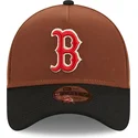 lippikset-kaareva-ruskea-snapback-9forty-a-frame-harvest-boston-red-sox-mlb-new-era