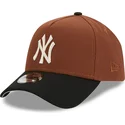 lippikset-kaareva-ruskea-snapback-9forty-a-frame-harvest-new-york-yankees-mlb-new-era