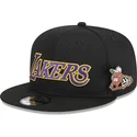 lippikset-littea-musta-snapback-9fifty-post-up-pin-los-angeles-lakers-nba-new-era