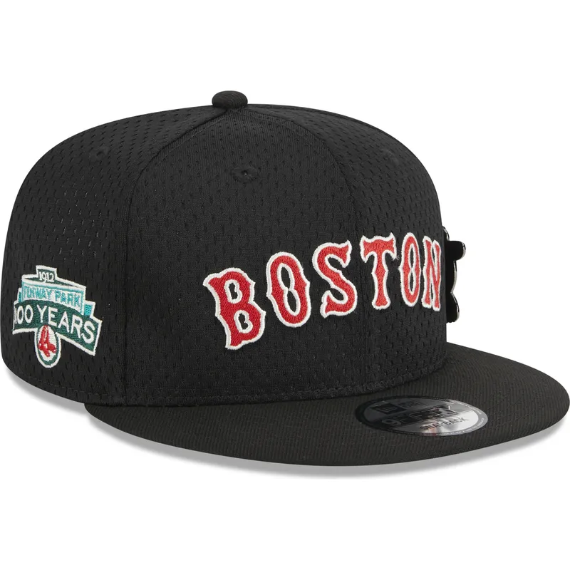 lippikset-littea-musta-snapback-9fifty-post-up-pin-boston-red-sox-mlb-new-era
