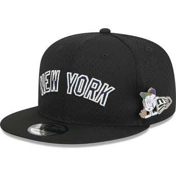 Cap litteä black snapback 9FIFTY Post-Up Pin New York Yankees MLB New Era