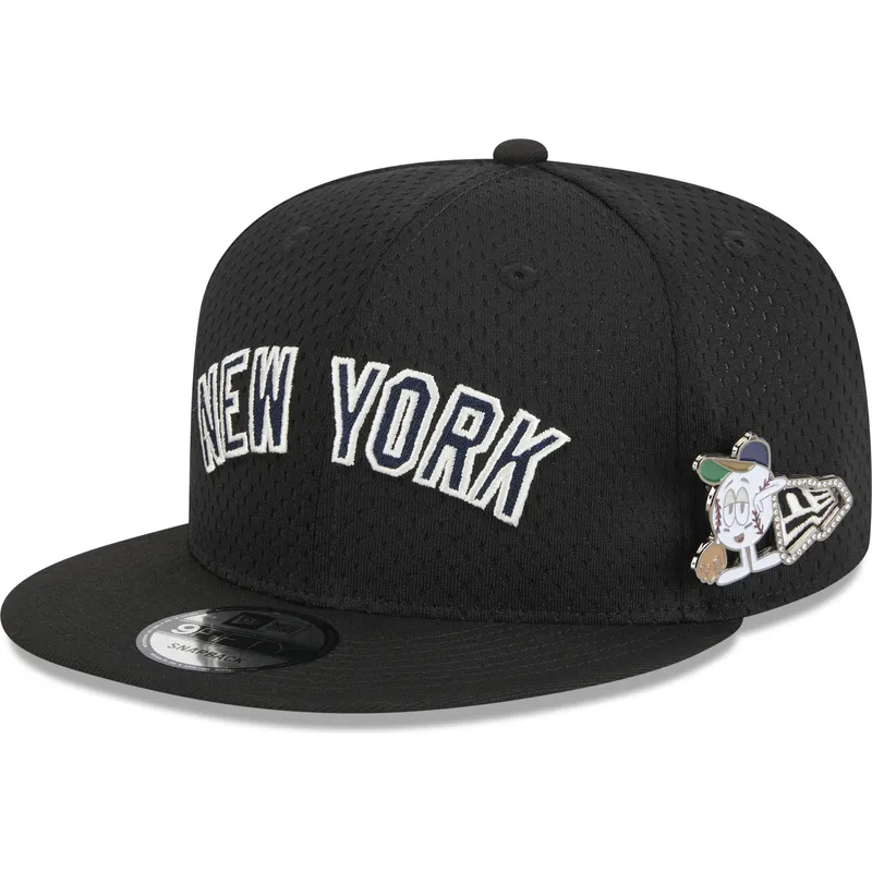 lippikset-littea-musta-snapback-9fifty-post-up-pin-new-york-yankees-mlb-new-era