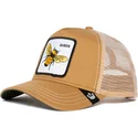 lippikset-kaareva-rekka-ruskea-snapback-the-queen-bee-the-farm-goorin-bros
