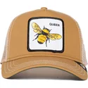 lippikset-kaareva-rekka-ruskea-snapback-the-queen-bee-the-farm-goorin-bros